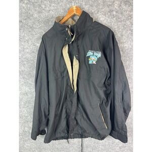 Vintage Portland Seadogs Jacket Large Old Logo Baseball Minor League Black Maine